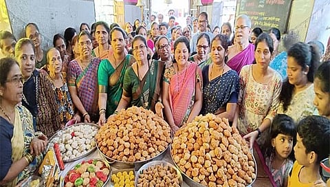 Sawantwadi: वैश्यवाडा हनुमान मंदिरातील गणरायाला ६ हजार मोदक अर्पण