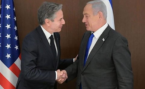 मोठी बातमी – अमेरिकेचे परराष्ट्रमंत्री इस्रायलमध्ये; ‘अस्तित्व असेपर्यंत तुमच्या पाठीशी’ | Antony Blinken meets Netanyahu