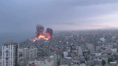 Israel Hamas War Updates | हमास- इस्राईल युद्धात १,१०० ठार, इस्राईलचे गाझात ५०० ठिकाणी हल्ले