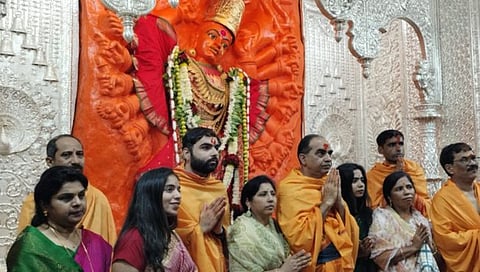 Navratri 2023 : सप्तशृंगी गडावरील नवरात्रौत्सवास प्रारंभ; पहिल्या दिवशी ३० हजार भाविकांची उपस्थिती