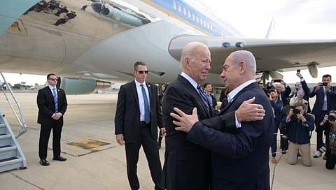 Israel Hamas conflict | अमेरिकेचे राष्टाध्यक्ष जो बायडेन इस्रायलमधील तेल अविवमध्ये दाखल