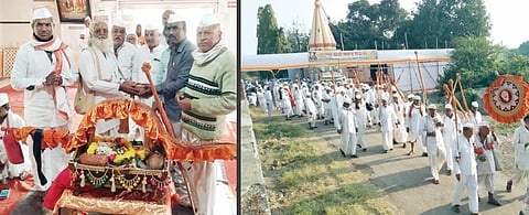 संत श्री सोपानकाका पालखीचे वाल्ह्यात स्वागत