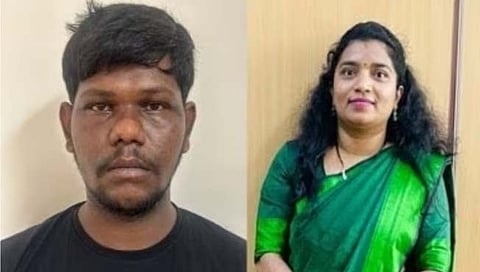 आरोपी किरण, अधिकारी प्रतिमा