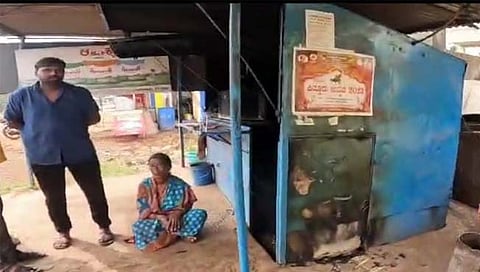 बेळगाव : काकती येथे डिझेल टाकून नाश्ता सेंटर पेटविले