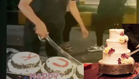 गडचिरोली : तलवारीने केक कापून हिरोगिरी करणे तरुणांना भोवले; आरमोरी पोलिसांची कारवाई