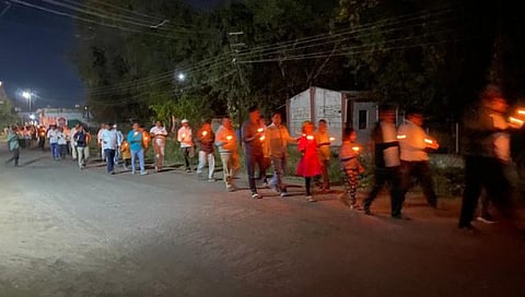 Maratha Reservation : जरांगे पाटलांच्या समर्थनार्थ दिक्षीत कँडल मार्च