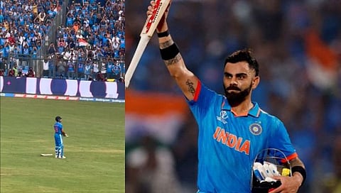 Virat kohli 50th Century : वानखेडेवर ‘विराट’च्या नावाचा जयघोष, चाहत्यांकडून उभे राहून कोहलीला अभिवादन