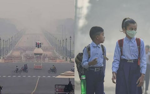 Delhi Air Pollution : प्रदूषणाने श्वास कोंडला…दिल्लीतील प्राथमिक शाळा बंद