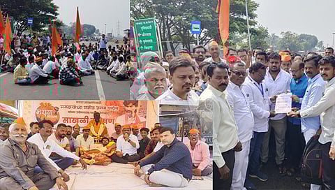Kolhapur Maratha Reservation : कागल, शिरोळ तालुक्यात मराठा आरक्षणासाठी साखळी उपोषण