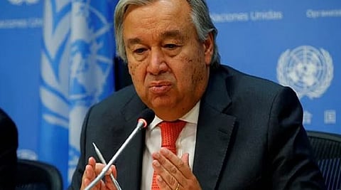 संयुक्त राष्ट्रांचे सरचिटणीस अँटोनियो गुटेरेस.