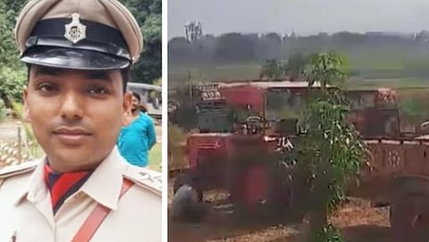 बिहारमधील जमुई जिल्ह्यात बेकायदेशीरपणे वाळूची वाहतूक करणाऱ्या ट्रॅक्टरने पोलिस उपनिरीक्षक प्रभात रंजन यांना चिरडले.