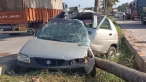 Goa News: गिरी-म्हापसा येथे कारचा भीषण अपघात; चालक ठार