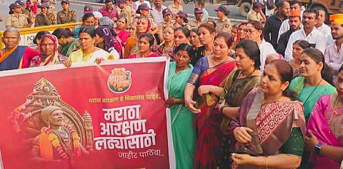 Maratha Reservation : तळेगाव येथे मराठा आंदोलनास उत्स्फूर्त प्रतिसाद