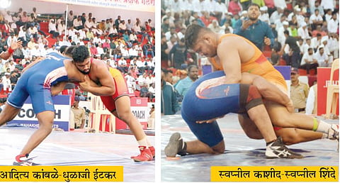 Pune News : महाराष्ट्र केसरी : मनोज माने, शुभम मुसळे अंतिम फेरीत