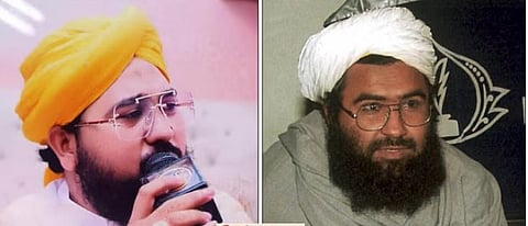 जैश-ए-मोहम्मदचा म्होरक्या मौलाना रहीम उल्ला तारिक. दुसर्या छायाचित्रात मोस्ट वॉन्टेड दहशतवादी मौलाना मसूद अझहर. (संग्रहित छायाचित्र)