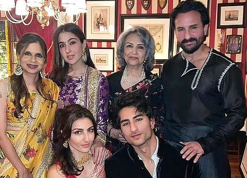 करीना कपूर-सैफ अली खान-कुणाल कपूर-सोहा अली खान-शर्मिला टागोर-सारा अली खान