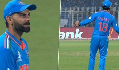 क्षेत्ररक्षणावेळी विराटने 'चलेया' गाण्यावर थिरकत मैदानावरील चाहत्यांची मने जिंकली.