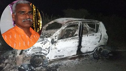 छ. संभाजीनगर : शेलगाव ते घाटनाद्रा मार्गावर कारला आग; होरपळून एकाचा मृत्यू