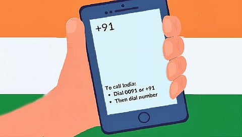 मोबाईल क्रमांकाच्या सुरुवातीला +९१ का वापरले जाते?