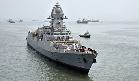 भारतीय नौदल ताफ्यात आज (दि.२६) आयएनएस इंफाळ दाखल होत आहे.