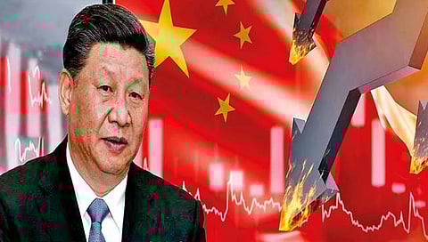 चिनी अर्थव्यवस्थेला लागली घरघर