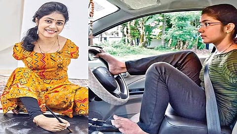 हात नसतानाही मिळाले ड्रायव्हिंग लायसेन्स!