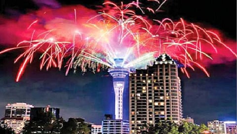 नववर्षाचे स्वागत