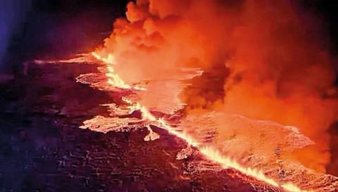 आईसलँडमध्ये ज्वालामुखीचा उद्रेक