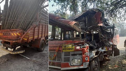 सोलापूर : अकलूज-माळशिरस मार्गावर शैक्षणिक सहलीच्या बसचा अपघात, १ शिक्षक ठार तर ४ जखमी