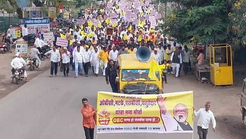 सांगली : ओबीसी समाजाचा आरक्षणासाठी जत तहसीलवर भव्य मोर्चा