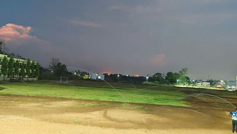 कोल्हापूर : वडणगे येथे लोकसहभागातून साकारले क्रीडांगण