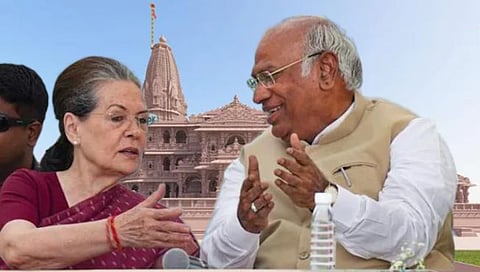 राम मंदिरात रामलल्ला मुर्ती प्राणप्रतिष्ठा सोहळ्यासाठी मल्लिकार्जुन खर्गे, सोनिया गांधी यांना निमंत्रण