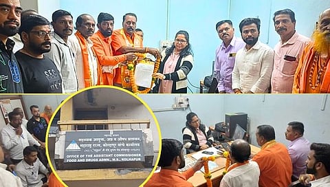 गांधीनगरमध्ये गुटख्याची कार्यशाळा घेणाऱ्या अधिकाऱ्यावर कारवाई करा : करवीर शिवसेना-ठाकरे गटाची मागणी