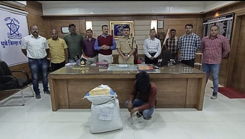 धुळ्यात गांजाची तस्करी करणारा ट्रक चालक जेरबंद