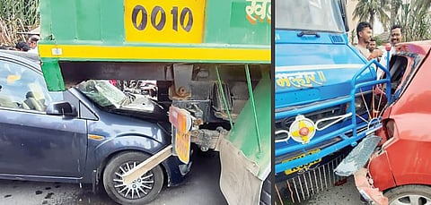 शहराच्या मुख्य चौकात एस टीचे ब्रेक निकामी होतात तेव्हा…