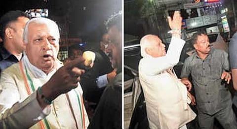 केरळचे राज्यपाल आरिफ मोहम्मद खान ( Arif Mohammed Khan) यांच्याविरोधात 'एसएफआय'च्या कार्यकर्त्यांनी ( SFI activists ) काळे झेंडे दाखवले.