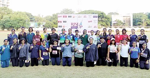 ‘राईझ अप’ महिला अॅथलेटिक्स स्पर्धा; मिशिका चौबेला दुहेरी सुवर्णपदक