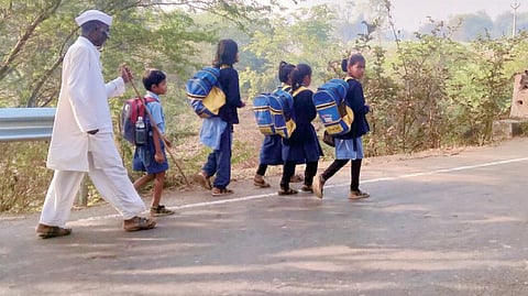 बिबट्यांच्या वावरामुळे पालकांमध्ये चिंता