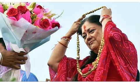 भाजपच्या ज्येष्ठ नेत्या वसुंधरा राजे ( संग्रहित छायाचित्र )