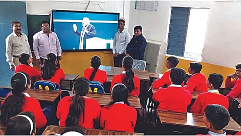 Nashik : ‘परीक्षा पे चर्चा’ मध्ये मनपाचे हजारो विद्यार्थी सहभागी; स्मार्ट बोर्डमुळे कार्यक्रम सुकर