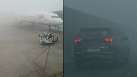 Delhi Cold Wave :दिल्ली, एनसीआरमध्ये दाट धुके : रेल्वे गाड्या उशिरा, विमानांची उड्डाणे रद्द
