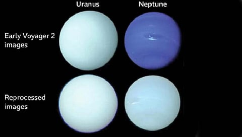 नेपच्यून आणि युरेनस दिसले मूळ रंगात!
