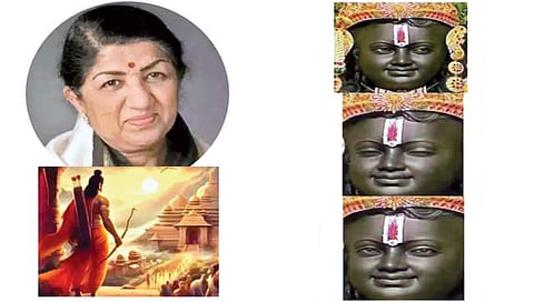 इकडे तिकडे पाहणारा रामलल्ला आणि लतादीदींच्या आवाजातील ‘राम आयेंगे’!