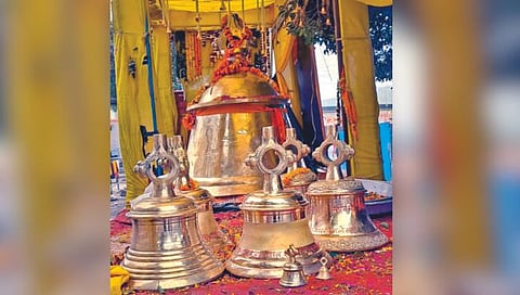 राम मंदिरासाठी २४,००० किलोची घंटा; २ किमी अंतरापर्यंत घंटानाद