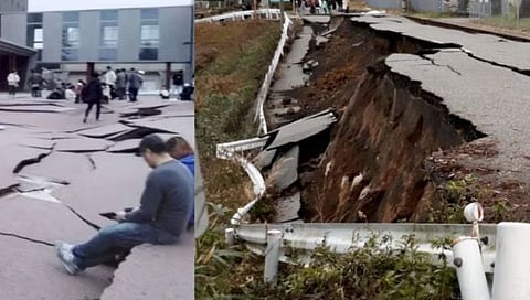 Japan earthquakes | २० भूकंपाच्या धक्क्यांनी जपान हादरले, ५ फूट उंच त्सुनामीच्या लाटा, रस्ते उखडले