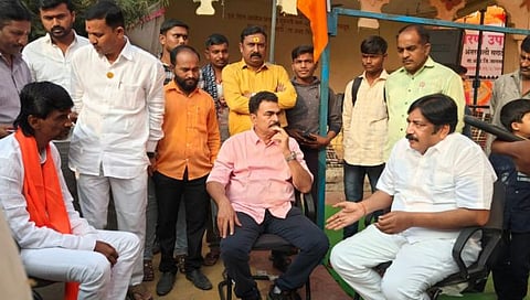 Maratha Arkshan : अभिनेते सयाजी शिंदेंनी घेतली जरांगे-पाटलांची भेट