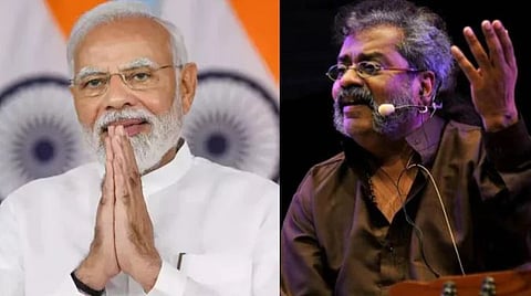 पंतप्रधान नरेंद्र माेदी, दुसर्या छायाचित्रात गायक हरिहरन. (संग्रहित छायाचित्र)