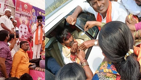 बीड : फुलसांगवीच्या सप्ताहाला मनोज जरांगे – पाटलांची सदिच्छा भेट