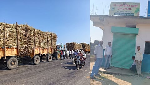 Parbhani News : साखर कारखान्यांच्या कार्यालयाला टाळे ठोकून ‘स्वाभिमानी’ने ऊस वाहतूक रोखली