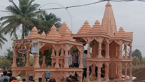Ram Mandir : हुपरीत अयोध्येतील राम मंदिराची हुबेहूब प्रतिकृती